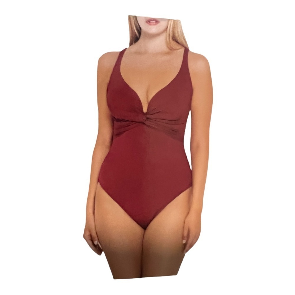 NEW Gottex Dark Pink SwimSuit / Bathing Suit | Red
